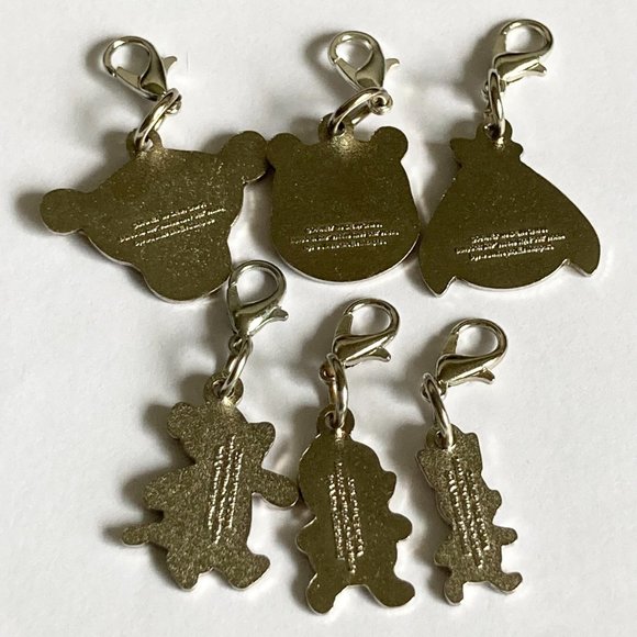 Vintage Disney Winnie The Pooh Tigger Eeyore Clip On Charms Purse Zipper Pull - Picture 3 of 11